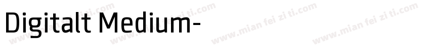 Digitalt Medium字体转换